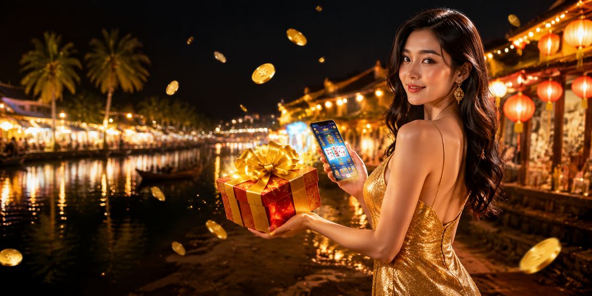 Người chơi game bài tại Phú Quốc với phong cảnh biển xanh làm nền